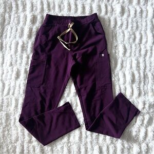 Figs Deep Purple Yola Skinny Scrub Pants Size XS